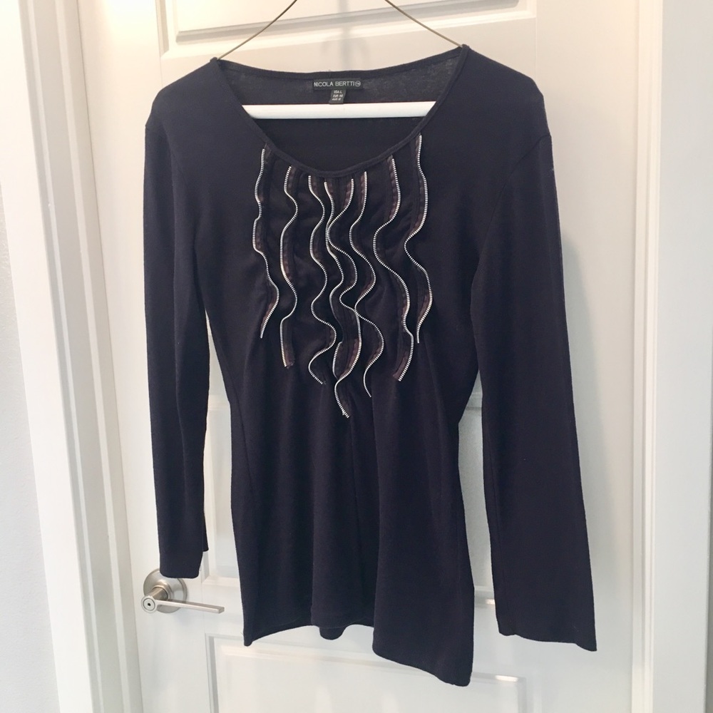 Zipper detailed top